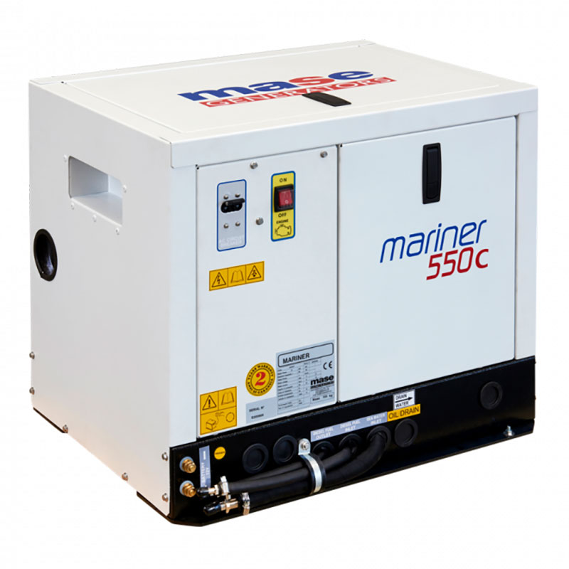 Power Equipment mase mariner 550 s silenced single phase marine generator 55kw