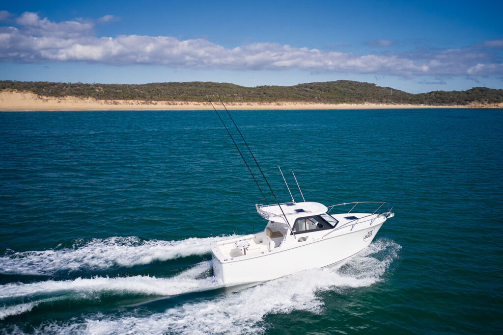 Tasman Boats V8 Sportfishing vessel Powered By Yanmar 8LV on water