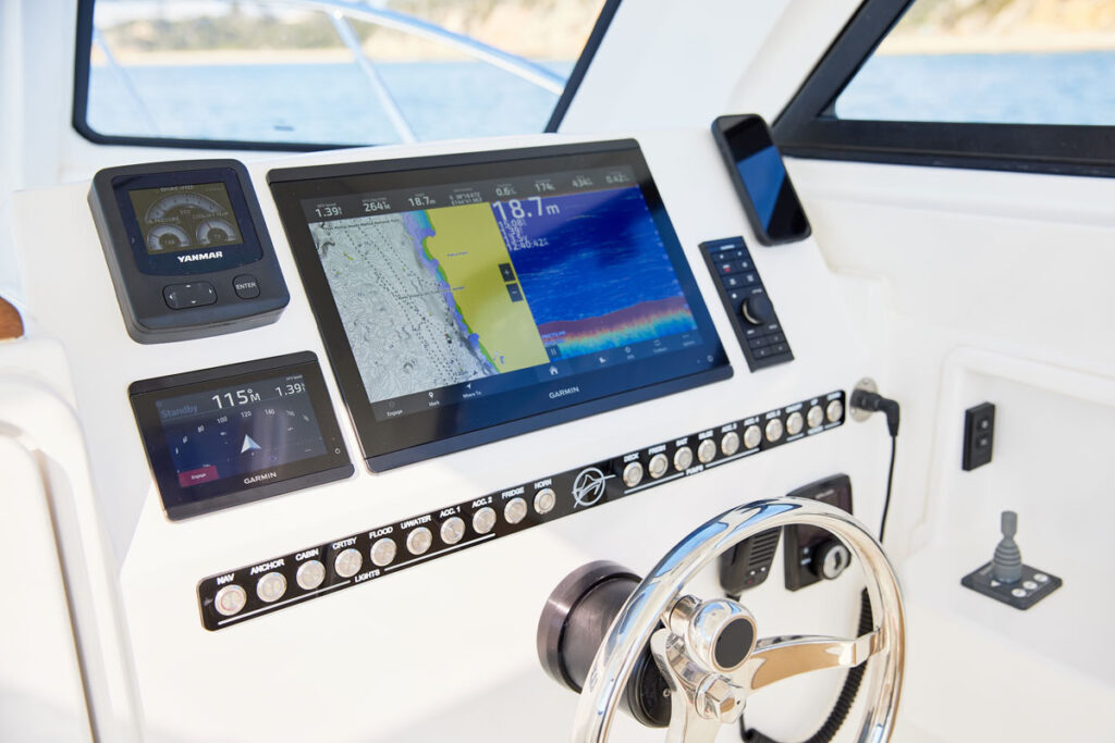 Tasman Boats V8 Sportfishing vessel Yanmar Controls