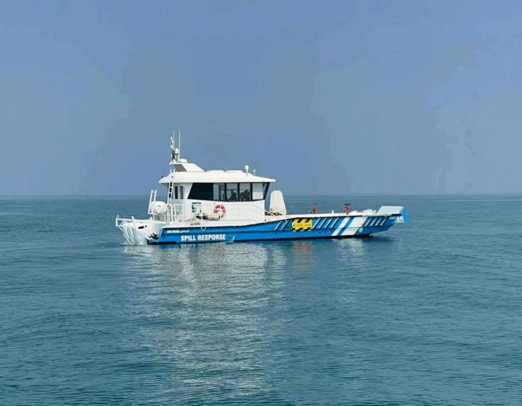 Spill Response support vessel with Cox Diesel Outboards