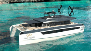 the GR63 Eco-Catamaran with an ePropulsion electric engine